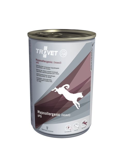 Trovet HYPOALLERGENIC INSECT IPD 400g pes konzerva