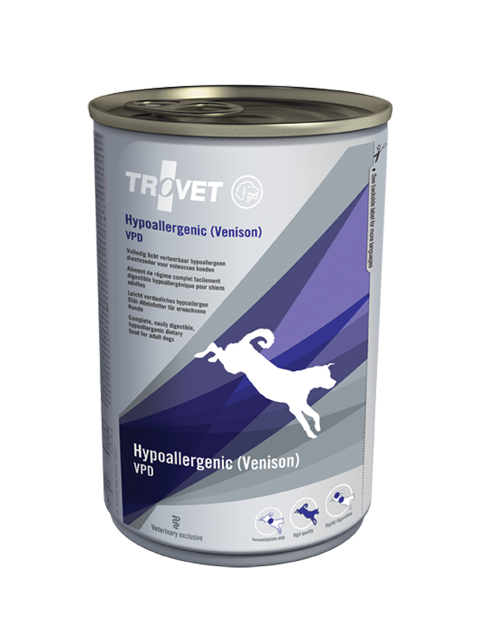 Trovet HYPOALLERGENIC VENISON VPD 400g pes konzerva